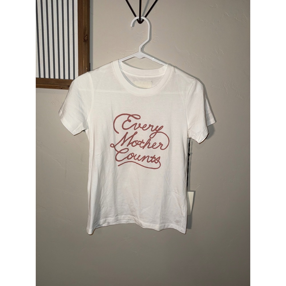 Citizens of Humanity Every Mother Counts Graphic T-Shirt White XS New